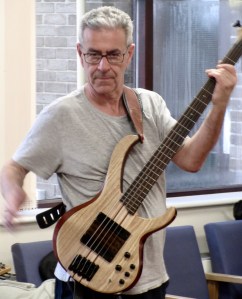 Jeremy Kahn playing electric bass